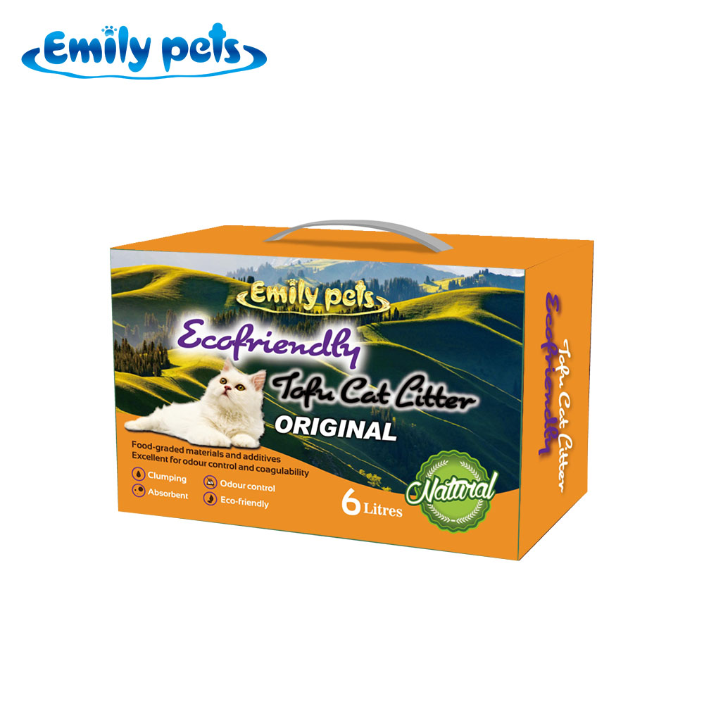 Emily Pets® Boxed Tofu Cat Litter New Design Tofu Cat Litter